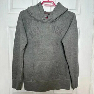 American Eagle Outfitters Hoodie  Buttons Grey Size Medium